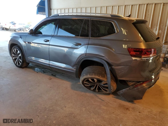 2023 Volkswagen Atlas 3.6L V6 SEL Premium R-Line with VIN 1V2FR2CA6PC513342, listed as a Copart auction lot 79689954 with 33,473 mi miles and Salvage Title. Bid and sale history available at carsss.com. Image 2.
