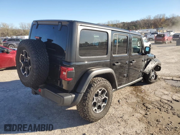 2022 Jeep Wrangler Unlimited Rubicon with VIN 1C4JJXR62NW170222, listed as a Copart auction lot 80116894 with 40,142 mi miles and Salvage title. Bid and sale history available at DreamBid. Image 3.