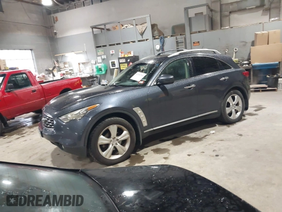 2010 Infiniti FX with VIN JN8AS1MW7AM853691, listed as a IAAI auction lot 41952368 with 198,659 mi miles. Bid and sale history available at carsss.com. Image 17.