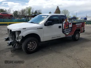 2014 Ford F-150 XL with VIN 1FTEX1EM6EKE25592, listed as a Copart auction lot 55648365 with 105,736 mi miles and Salvage title. Bid and sale history available at DreamBid. Image 1.