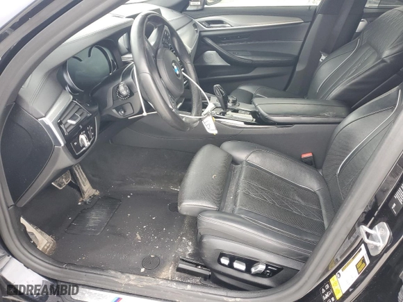 2018 BMW 5 Series M550i xDrive with VIN WBAJB9C59JB286363, listed as a Copart auction lot 47881155 with 88,786 mi miles and Salvage Title. Bid and sale history available at carsss.com. Image 7.