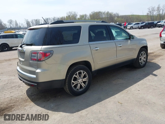 2015 GMC Acadia SLT z VIN 1GKKRSKD2FJ158888, wystawiony jako IAAI lot #42116752 z przebiegiem 156 778 mil mil oraz . Historia ofert i sprzedaży dostępna na DreamBid. Obrazek 4.