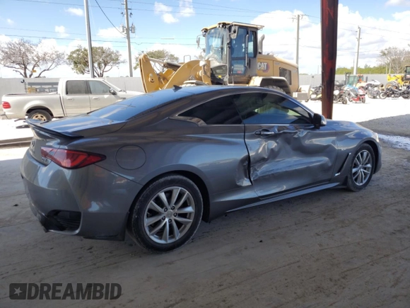 2018 Infiniti Q60 Luxe with VIN JN1EV7EK8JM342142, listed as a Copart auction lot 44695825 with 100,389 mi miles and Non Repairable. Bid and sale history available at DreamBid. Image 3.