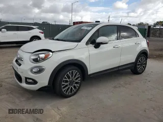 2017 FIAT 500X Lounge with VIN ZFBCFXDB6HP622947, listed as a Copart auction lot 44979985 with 57,373 mi miles and Salvage title. Bid and sale history available at DreamBid. Image 1.
