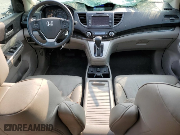 2012 Honda CR-V EX-L with VIN 5J6RM4H79CL059985, listed as a Copart auction lot 58623535 with 38,054 mi miles and Salvage title. Bid and sale history available at DreamBid. Image 8.