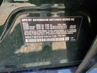 2023 BMW X1 xDrive28i with VIN WBX73EF0XP5W54109, listed as a Copart auction lot 47955885 with 32,845 mi miles and Salvage Title. Bid and sale history available at carsss.com. Image 16.