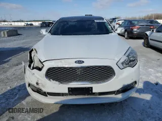 2015 Kia K900 Premium with VIN KNALU4D49F6025052, listed as a Copart auction lot 37285904 with 81,490 mi miles and Salvage Title. Bid and sale history available at carsss.com. Image 5.