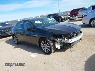 2020 Acura TLX with VIN 19UUB1F36LA008008, listed as a IAAI auction lot 41271318 with 48,602 mi miles. Bid and sale history available at carsss.com. Image 1.
