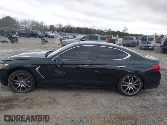 2019 Genesis G70 Advanced with VIN KMTG44LA0KU038176, listed as a IAAI auction lot 41718528 with 85,728 mi miles and . Bid and sale history available at DreamBid. Image 14.