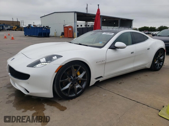 2018 Karma Revero z VIN 50GK41SA6JA000009, wystawiony jako Copart lot #72961994 z przebiegiem 59 625 mil mil oraz Szkody całkowita. Historia ofert i sprzedaży dostępna na DreamBid. Obrazek 1.