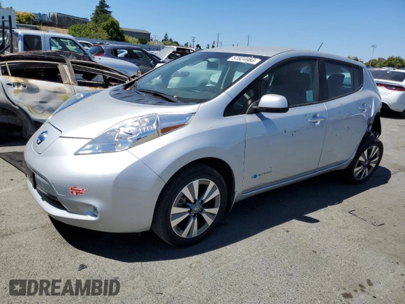 2017 Nissan LEAF SL with VIN 1N4BZ0CP8HC309870, listed as a Copart auction lot 57824983 with 49,123 mi miles. Bid and sale history available at carsss.com. Image 1.