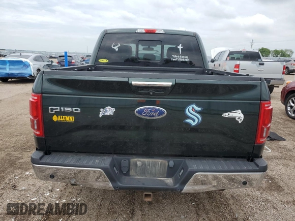 2015 Ford F-150 XLT with VIN 1FTEW1EG0FKD21372, listed as a Copart auction lot 61355525 with 172,421 mi miles and Salvage title. Bid and sale history available at DreamBid. Image 6.