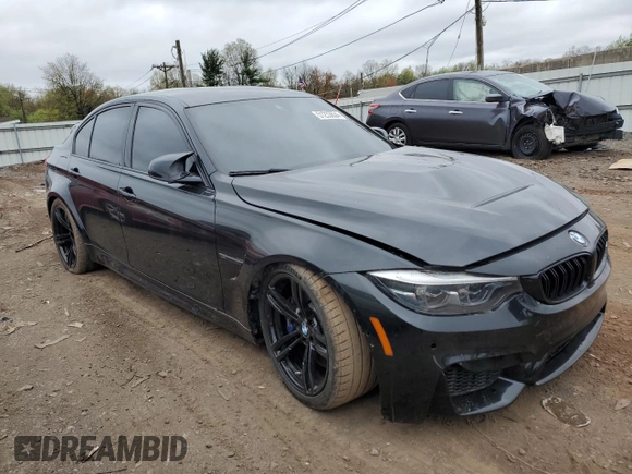 2018 BMW M3 with VIN WBS8M9C55J5J78860, listed as a Copart auction lot 51233634 with 20,728 mi miles. Bid and sale history available at carsss.com. Image 4.