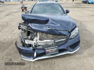 2017 Mercedes-Benz C 43 AMG with VIN WDDWJ6EB0HF439265, listed as a Copart auction lot 51828385 with Not provided miles and Salvage title. Bid and sale history available at DreamBid. Image 5.