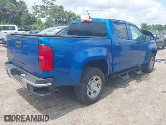 2022 Chevrolet Colorado 2WD Work Truck with VIN 1GCGSBEA1N1302338, listed as a IAAI auction lot 42388100 with 34,422 mi miles and . Bid and sale history available at DreamBid. Image 4.