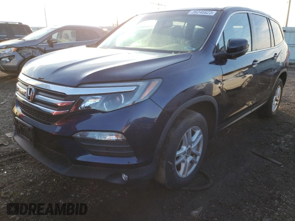 2016 Honda Pilot EX-L with VIN 5FNYF6H58GB045123, listed as a Copart auction lot 36246623 with Not Provided miles and Salvage Title. Bid and sale history available at carsss.com. Image 1.