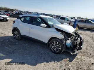 2021 Nissan Kicks SV with VIN 3N1CP5CV4ML493965, listed as a Copart auction lot 51389945 with 43,960 mi miles and Salvage Title. Bid and sale history available at DreamBid. Image 4.
