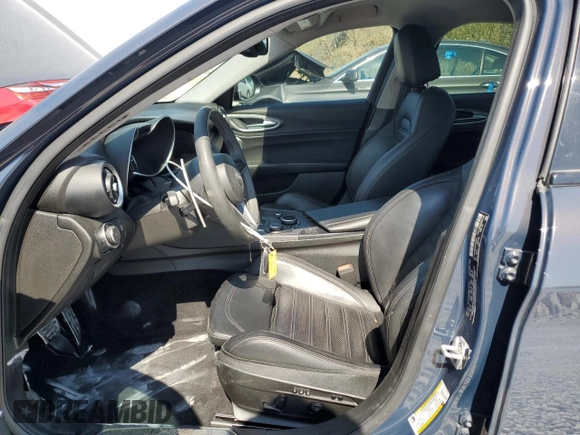2019 Alfa Romeo Giulia Ti Sport with VIN ZARFAMBN6K7603610, listed as a Copart auction lot 74550354 with 46,722 mi miles and Salvage Title. Bid and sale history available at carsss.com. Image 7.