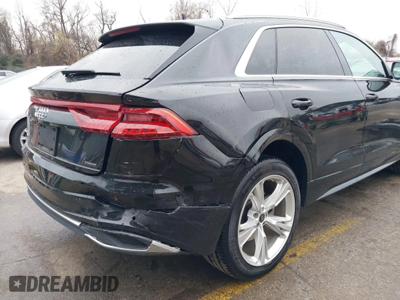 2023 Audi Q8 Premium with VIN WA1AVBF19PD019841, listed as a IAAI auction lot 40827495 with 29,033 mi miles and . Bid and sale history available at DreamBid. Image 6.