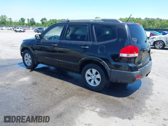 2009 Kia Borrego LX with VIN KNDJJ741295033045, listed as a IAAI auction lot 42111919 with 229,340 mi miles and . Bid and sale history available at DreamBid. Image 3.