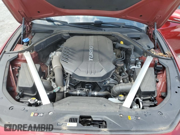2019 Genesis G70 3.3T Advanced with VIN KMTG34LE3KU021961, listed as a Copart auction lot 65022834 with 45,498 mi miles and Salvage Title. Bid and sale history available at carsss.com. Image 11.