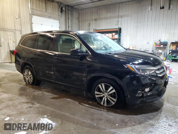 2018 Honda Pilot EX-L with VIN 5FNYF6H53JB006687, listed as a Copart auction lot 46091245 with 88,830 mi miles and Salvage Title. Bid and sale history available at DreamBid. Image 4.