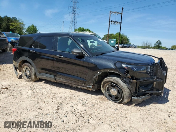 2022 Ford Police Interceptor Utility z VIN 1FM5K8AB7NGA41606, wystawiony jako Copart lot #53535885 z przebiegiem 73 281 mil mil oraz Szkody całkowita. Historia ofert i sprzedaży dostępna na DreamBid. Obrazek 4.