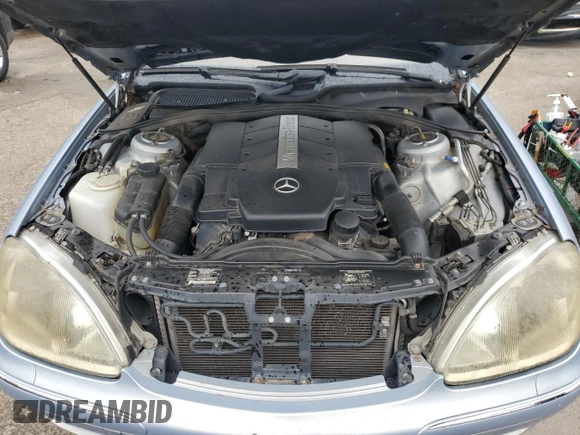 2002 Mercedes-Benz S-Class 4.3L with VIN WDBNG70J22A299862, listed as a Copart auction lot 71749794 with 0 mi miles and Non Repairable. Bid and sale history available at carsss.com. Image 11.