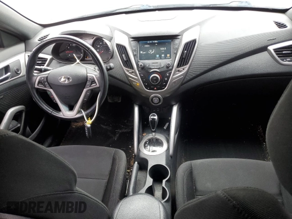 2017 Hyundai Veloster Value Edition with VIN KMHTC6AD6HU317967, listed as a Copart auction lot 43073755 with 47,681 mi miles and Salvage Title. Bid and sale history available at carsss.com. Image 8.