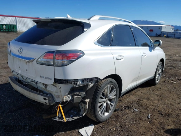 2013 Lexus RX 350 with VIN 2T2ZK1BAXDC118920, listed as a IAAI auction lot 41740727 with 183,746 mi miles and . Bid and sale history available at DreamBid. Image 4.