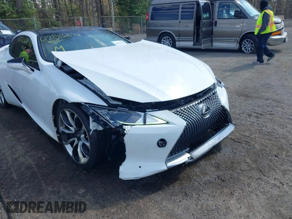 2021 Lexus LC with VIN JTHBP5AY0MA008376, listed as a IAAI auction lot 42016674 with 37,760 mi miles. Bid and sale history available at carsss.com. Image 6.