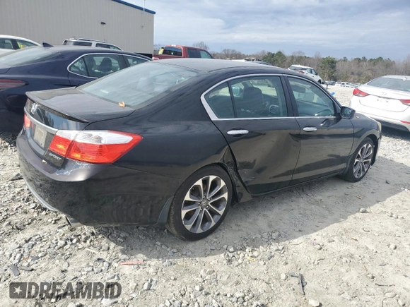 2014 Honda Accord Sport with VIN 1HGCR2F55EA271091, listed as a Copart auction lot 44629425 with 133,161 mi miles and Salvage Title. Bid and sale history available at DreamBid. Image 3.