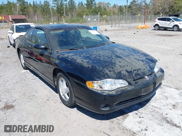 2001 Chevrolet Monte Carlo SS with VIN 2G1WX15K519114291, listed as a IAAI auction lot 41887315 with 185,532 mi miles. Bid and sale history available at carsss.com. Image 1.