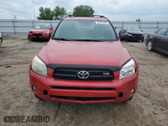 2007 Toyota RAV4 Sport with VIN JTMBK32V475036588, listed as a Copart auction lot 59397385 with 263,761 mi miles and Salvage title. Bid and sale history available at DreamBid. Image 5.