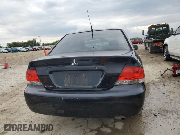 2006 Mitsubishi Lancer ES with VIN JA3AJ26E76U073785, listed as a Copart auction lot 58589705 with 177,952 mi miles and Clean title. Bid and sale history available at DreamBid. Image 6.