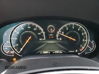 2018 BMW 7 Series 740i xDrive with VIN WBA7E4C50JGV23975, listed as a Copart auction lot 82354264 with 63,657 mi miles and Salvage Title. Bid and sale history available at carsss.com. Image 9.
