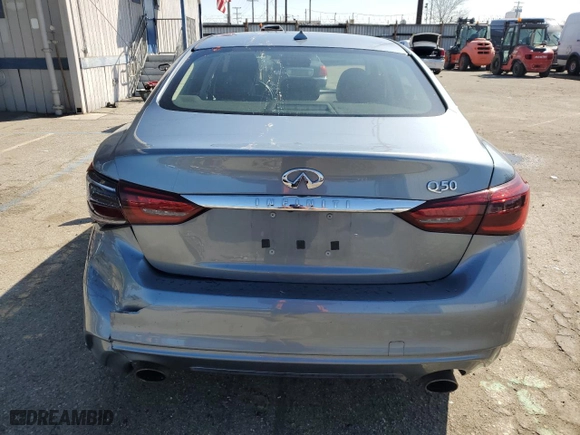 2019 Infiniti Q50 3.0t LUXE with VIN JN1EV7AP6KM542245, listed as a Copart auction lot 48383735 with 74,772 mi miles and Salvage Title. Bid and sale history available at carsss.com. Image 6.