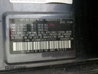 2010 Subaru Legacy Premium All-Weather Anniversary with VIN 4S3BMBG65A3227221, listed as a Copart auction lot 56531115 with 160,486 mi miles and Salvage title. Bid and sale history available at DreamBid. Image 12.