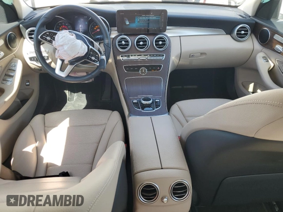 2019 Mercedes-Benz C 300 with VIN 55SWF8DB2KU283071, listed as a Copart auction lot 59438405 with 29,106 mi miles and Salvage title. Bid and sale history available at DreamBid. Image 8.