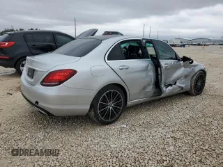 2021 Mercedes-Benz C 300 with VIN W1KWF8DB5MR609837, listed as a Copart auction lot 44764025 with 73,029 mi miles and Salvage Title. Bid and sale history available at carsss.com. Image 3.