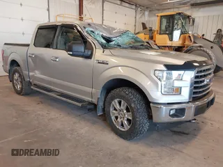 2017 Ford F-150 XL with VIN 1FTEW1EF9HFC07955, listed as a IAAI auction lot 41848255 with 196,125 mi miles. Bid and sale history available at carsss.com. Image 1.