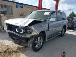 2006 Lexus LX 470 z VIN JTJHT00W864014757, wystawiony jako IAAI lot #42332814 z przebiegiem 131 641 mil mil oraz . Historia ofert i sprzedaży dostępna na DreamBid. Obrazek 2.
