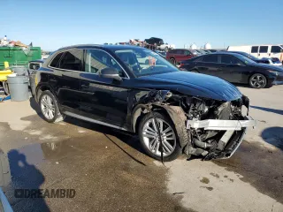 2018 Audi Q5 Premium Plus with VIN WA1BNAFY3J2073828, listed as a Copart auction lot 46827735 with Not Provided miles and Salvage Title. Bid and sale history available at DreamBid. Image 4.