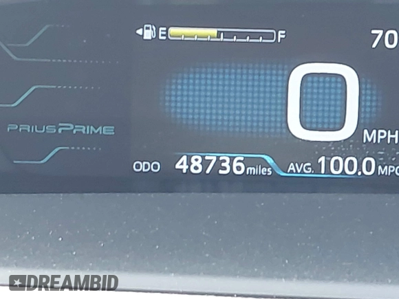 2018 Toyota Prius Plus with VIN JTDKARFP5J3091877, listed as a IAAI auction lot 42129355 with 48,736 mi miles and . Bid and sale history available at DreamBid. Image 15.