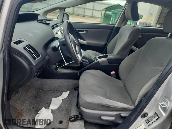 2013 Toyota Prius One with VIN JTDKN3DU3D5674712, listed as a Copart auction lot 64552385 with 221,605 mi miles and Non repairable. Bid and sale history available at DreamBid. Image 7.
