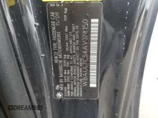 2010 BMW 1 Series 128i with VIN WBAUL7C54AVJ78150, listed as a Copart auction lot 72537144 with 207,665 mi miles and Salvage Title. Bid and sale history available at carsss.com. Image 12.