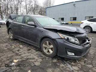 2015 Kia Optima LX with VIN KNAGM4A74F5622891, listed as a Copart auction lot 83112334 with Not Provided miles and Salvage Title. Bid and sale history available at carsss.com. Image 4.
