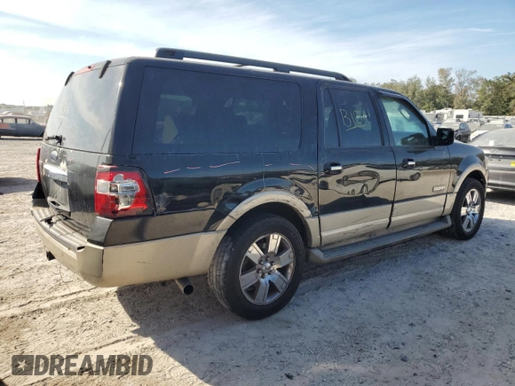2007 Ford Expedition Max Eddie Bauer with VIN 1FMFK18577LA18641, listed as a Copart auction lot 83966204 with 285,859 mi miles and Salvage Title. Bid and sale history available at DreamBid. Image 3.