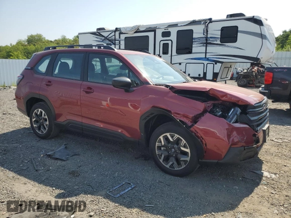 2025 Subaru Forester with VIN JF2SLDAC6SH515753, listed as a Copart auction lot 59920115 with 792 mi miles and Salvage title. Bid and sale history available at DreamBid. Image 4.