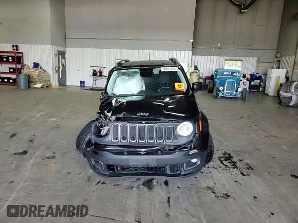 2017 Jeep Renegade Altitude with VIN ZACCJBBB5HPE62774, listed as a Copart auction lot 58031455 with 118,280 mi miles and Salvage title. Bid and sale history available at DreamBid. Image 13.